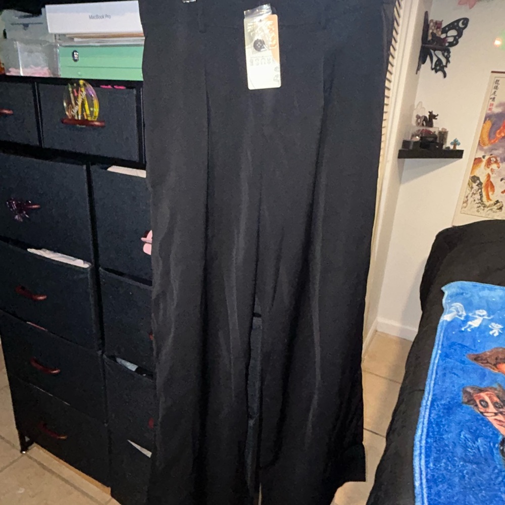 Elegant Black Wide Leg Pants
